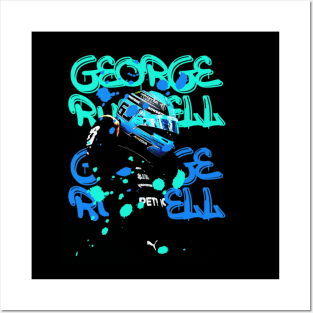 George Russell Neon Posters and Art